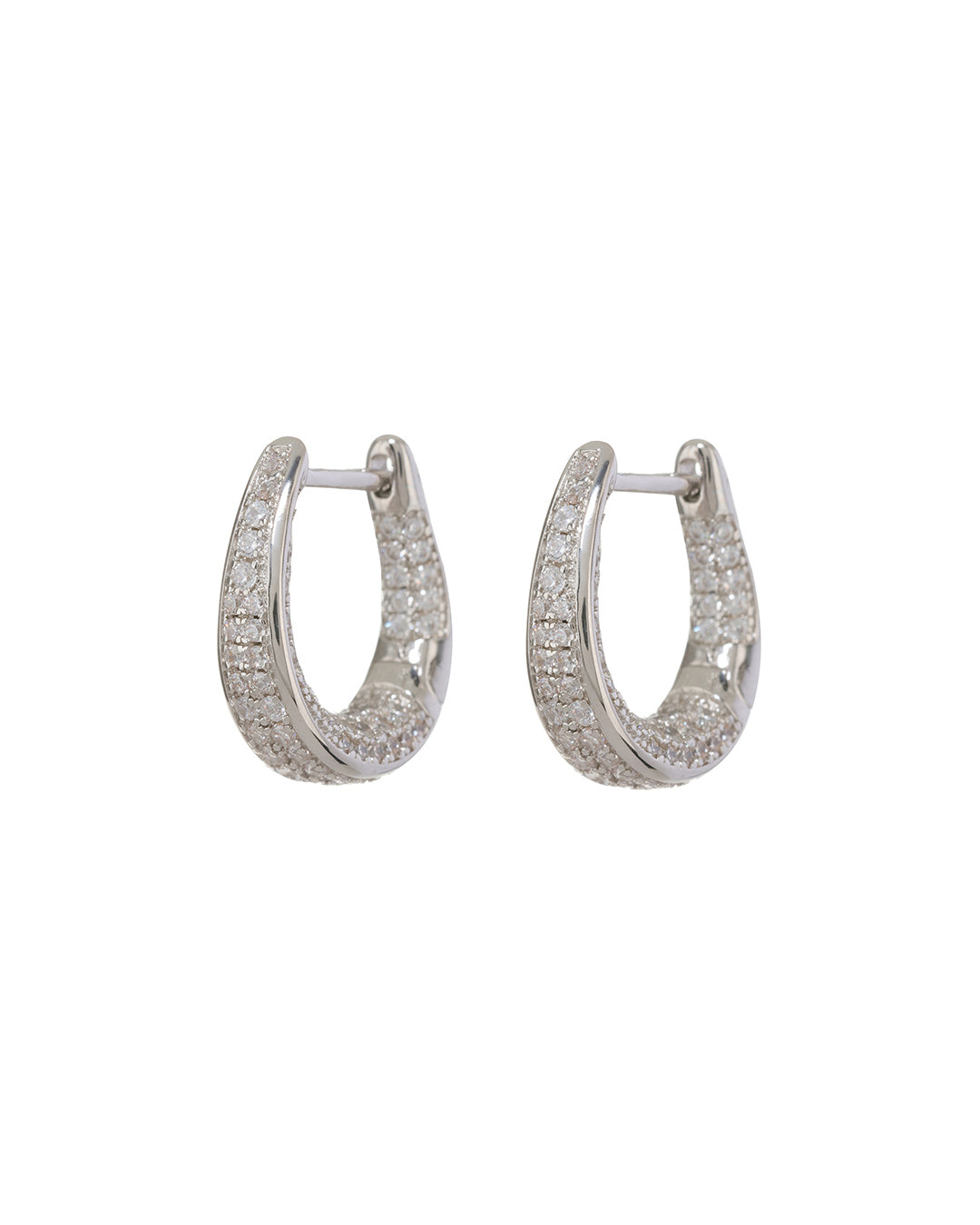 Pavé Cuvee Hoops - Silver