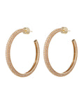 Pavé Josephine Hoops - Gold