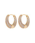 Pavé Marbella Hoops - Gold