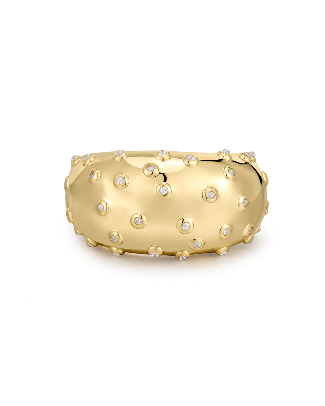 Pavé Molten RIng in Gold