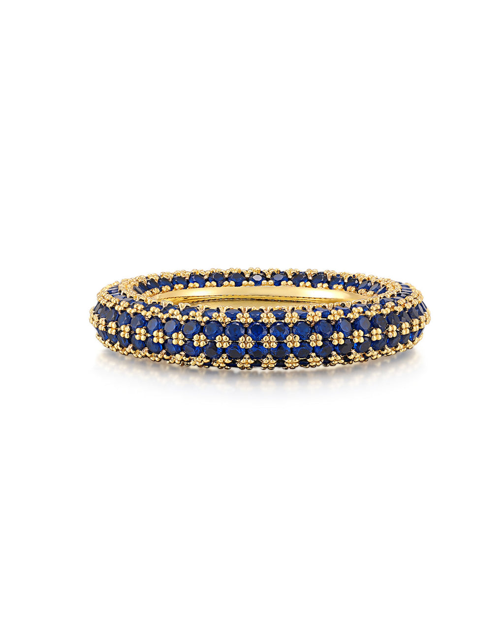 Pavé Amalfi Ring - Blue Sapphire - Gold