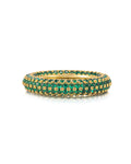 Pavé Amalfi Ring - Emerald Green - Gold