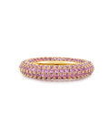 Pavé Amalfi Ring - Pink - Gold