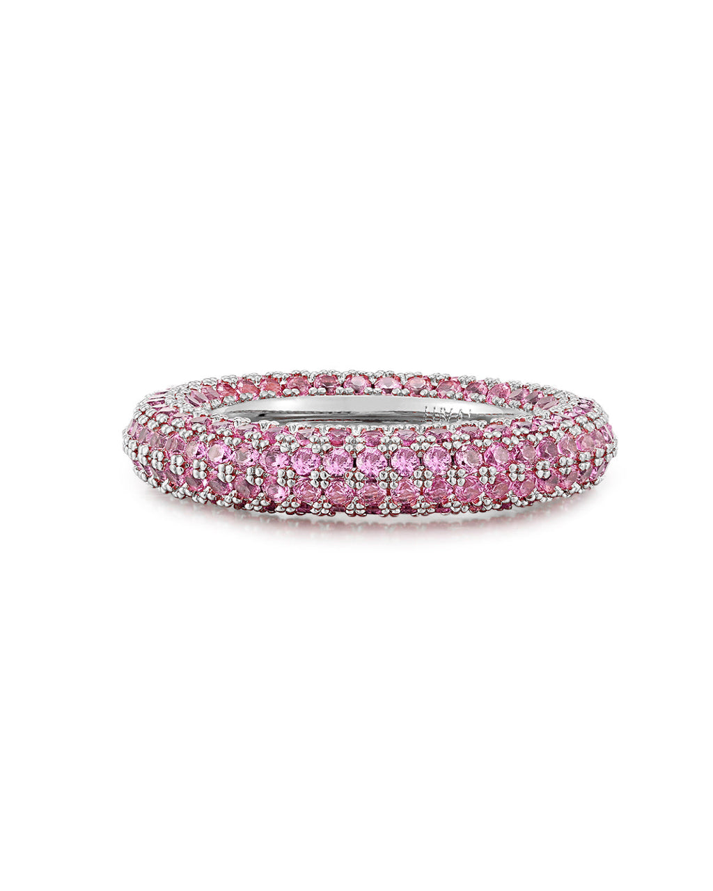 Pavé Amalfi Ring - Pink - Silver