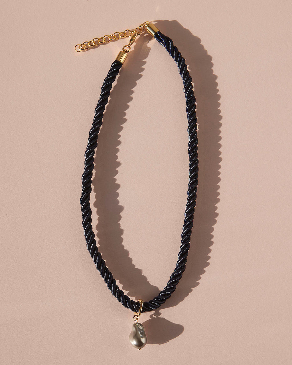 Pearl Rope Necklace in Gold — alternate view 2