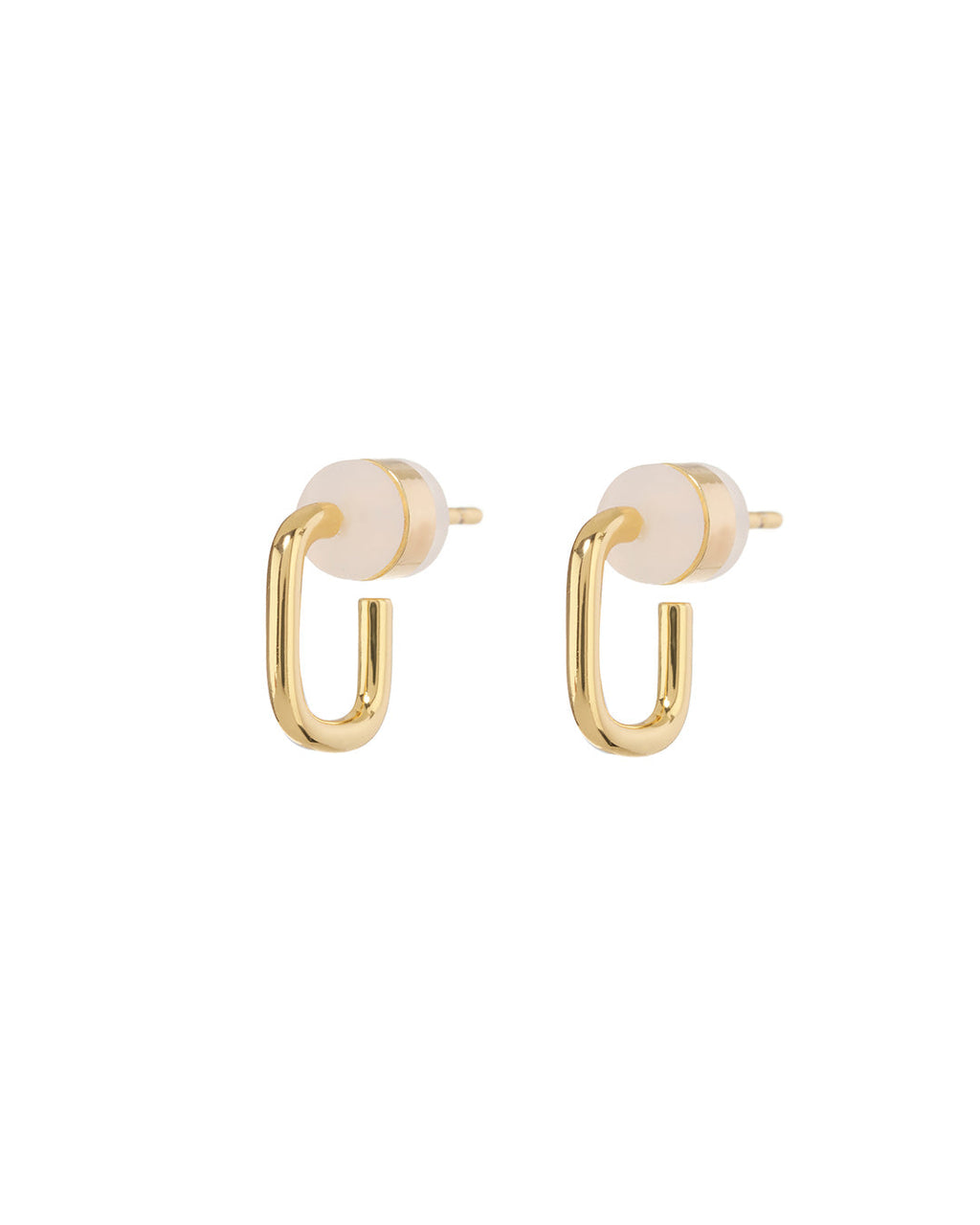 Petite Chain Link Huggies - Gold