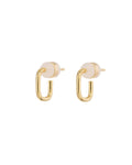 Petite Chain Link Huggies - Gold
