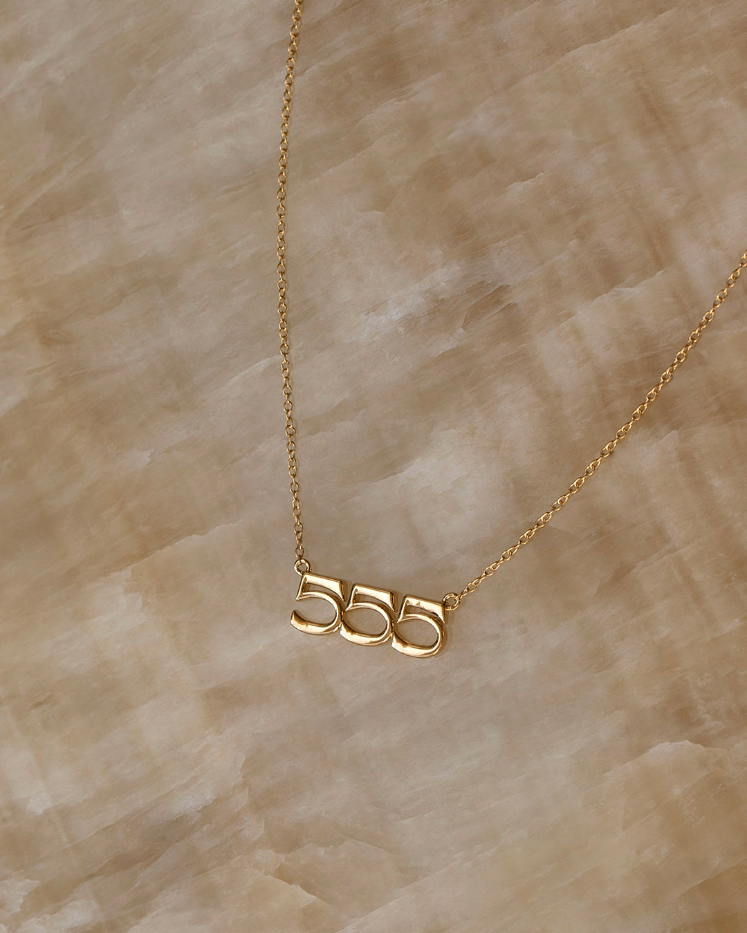 Nameplate Necklace- Angel Numbers [Vintage] — alternate angle