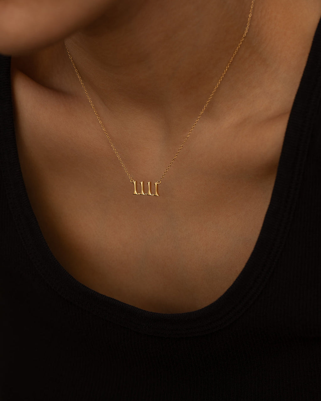Nameplate Necklace- Angel Numbers [Vintage] — alternate view 2