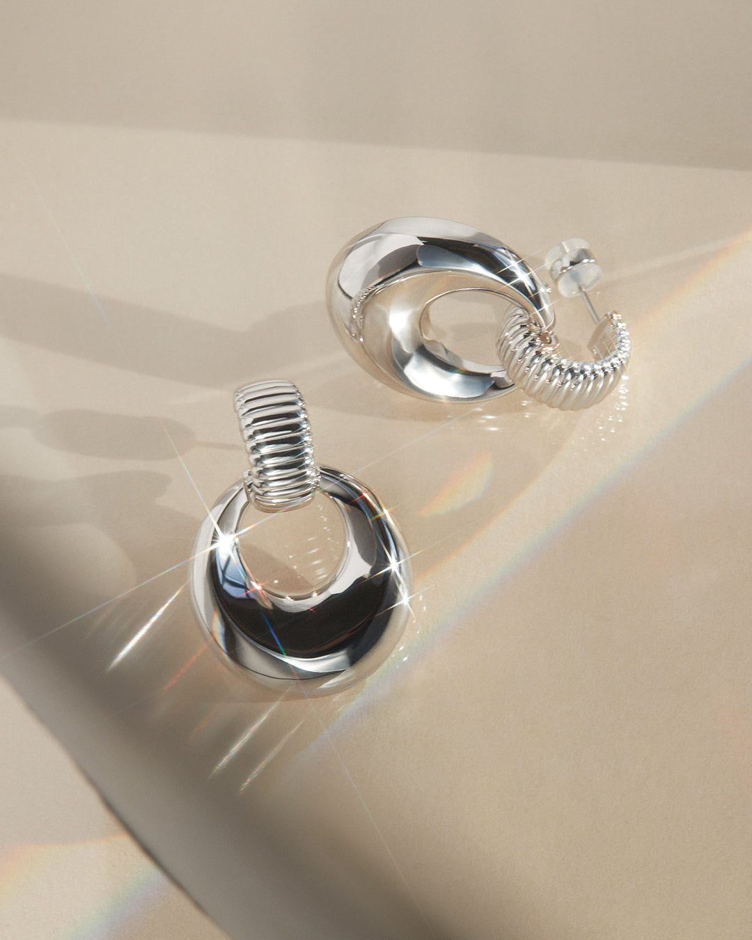 Remy Doorknocker Hoops — alternate angle