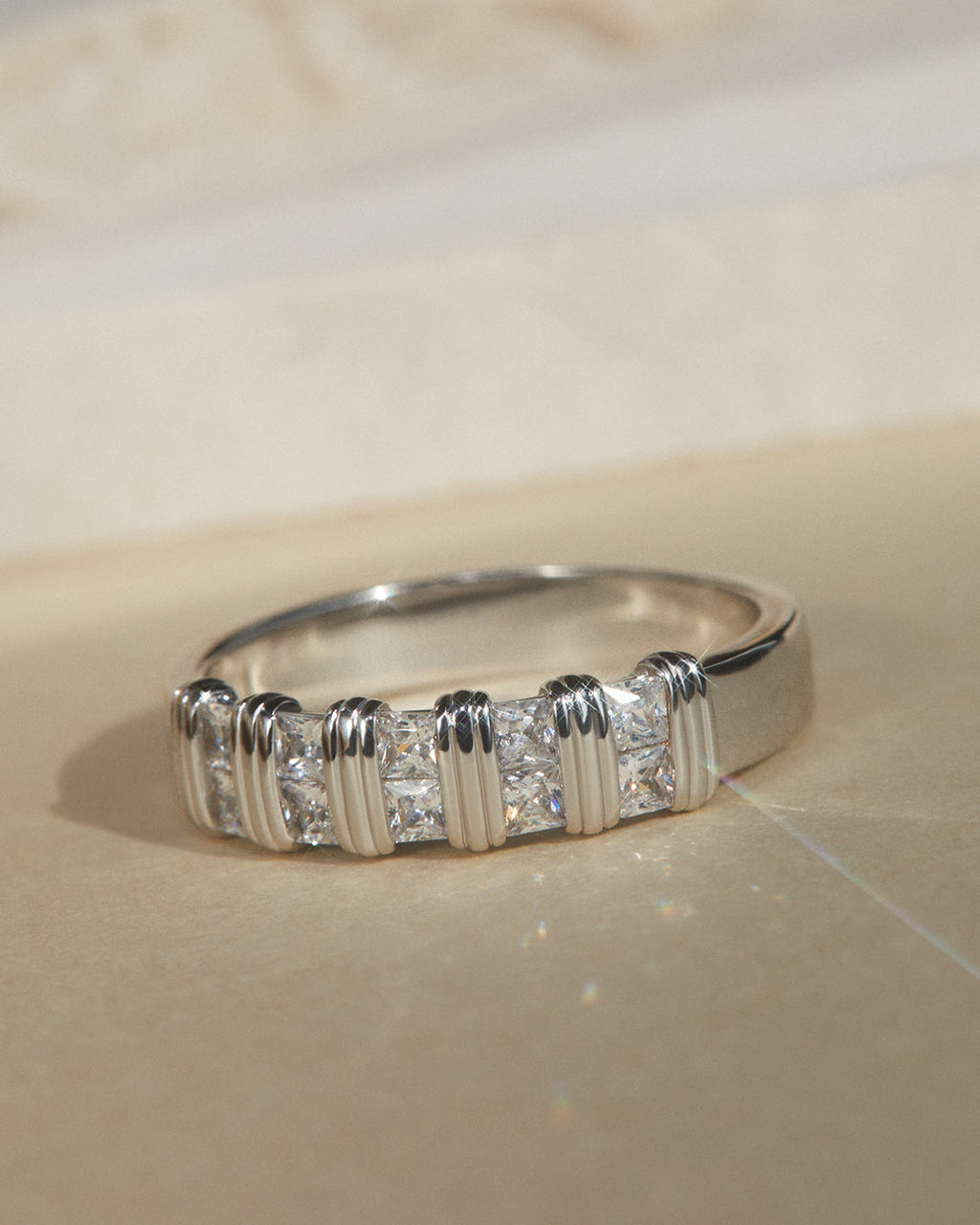 Remy Princess Cut Band - Rings — alternate view 2