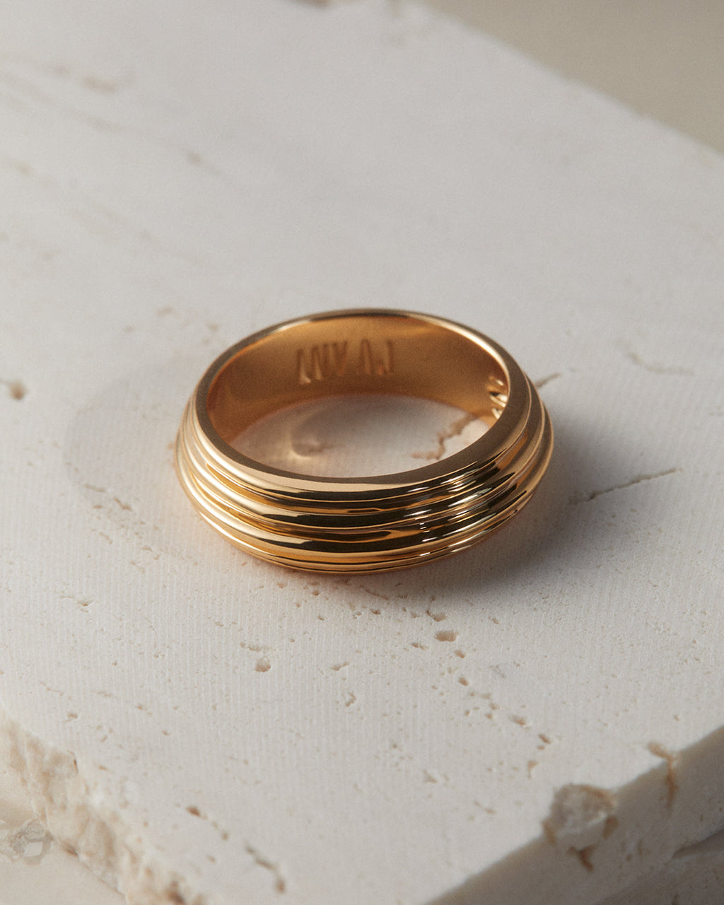 Remy Ridged Ring — another angle