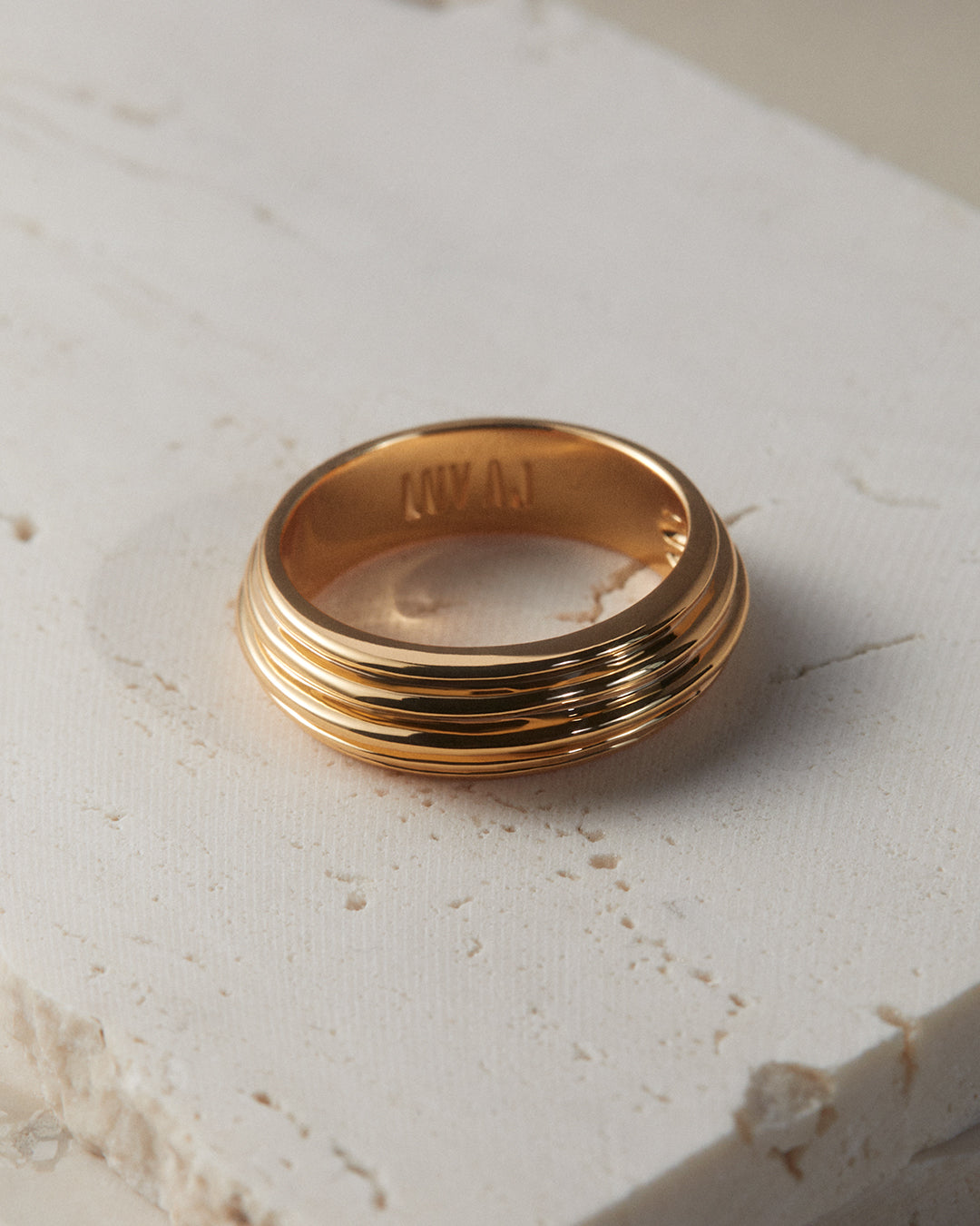 Remy Ridged Ring — another angle