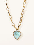 Lima Long Necklace - Labradorite - front view