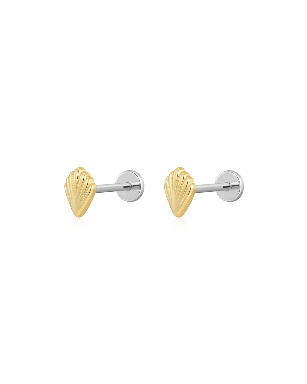 Sea Shell Studs in Gold - Earrings