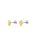 Sea Shell Studs in Gold - Earrings