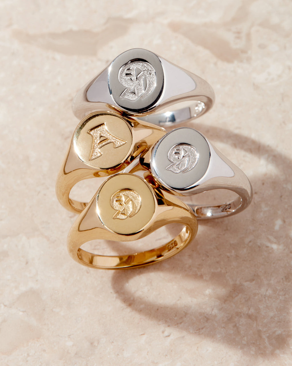 Oval Signet Ring [Old English] — alternate angle