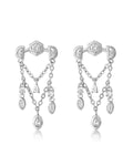 Stellar Bezel Shaker Studs - Silver - Earrings