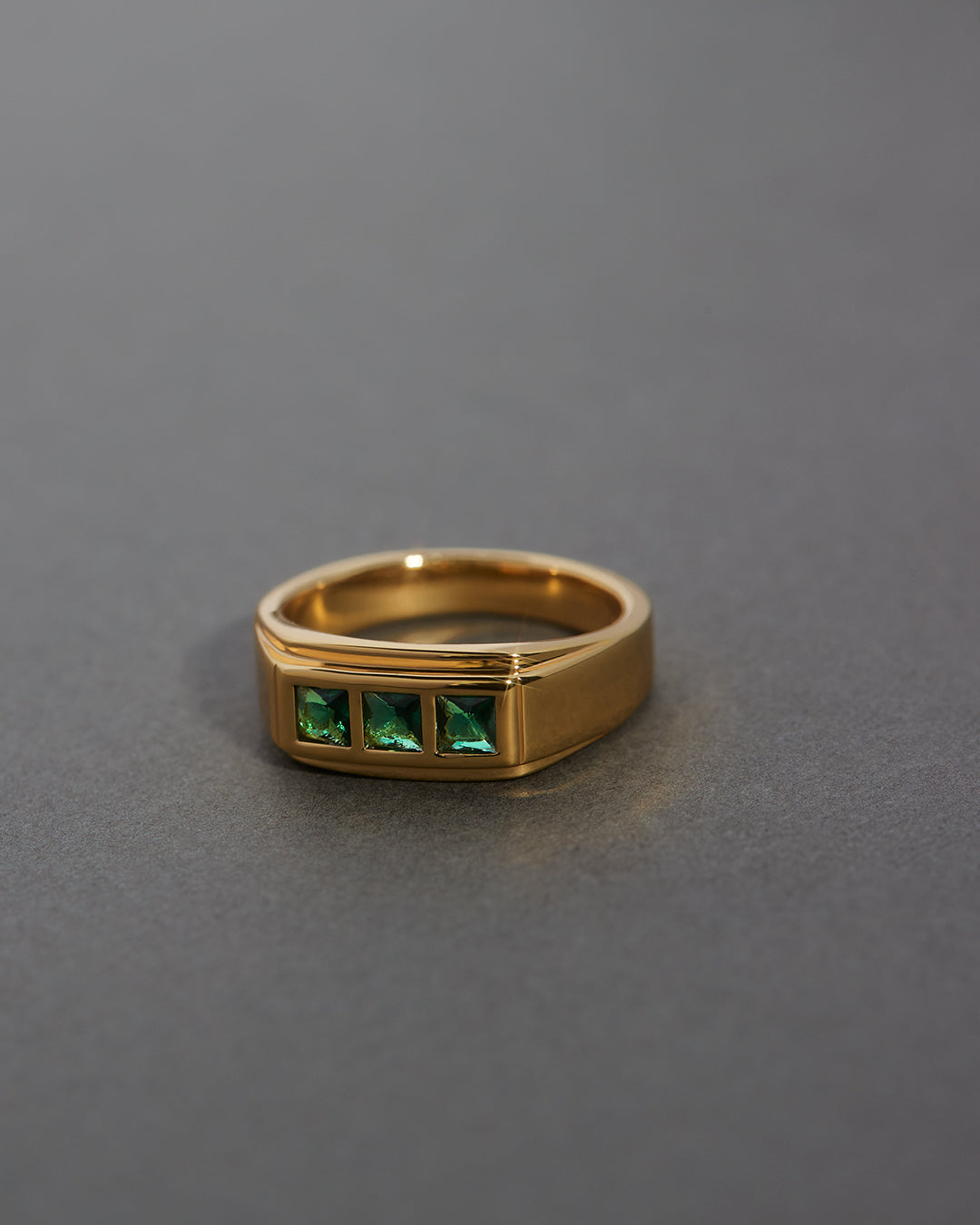 Stepdad Emerald Ring in Gold — alternate view