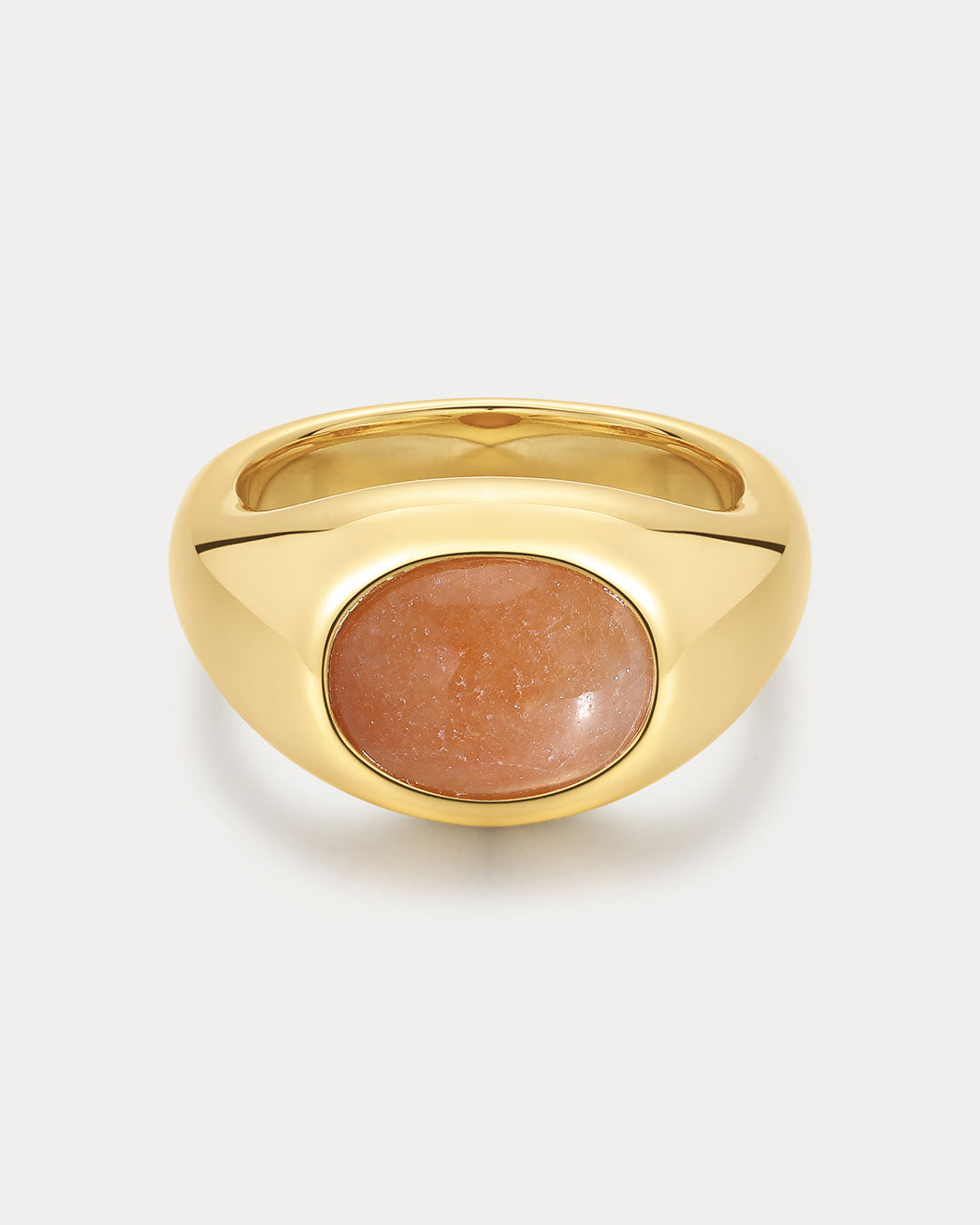Sunset Stone Signet Ring in Gold