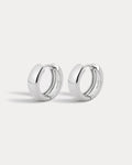 Monaco Huggies - Silver - Earrings