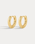 Plain Amalfi Huggies - Gold - Earrings
