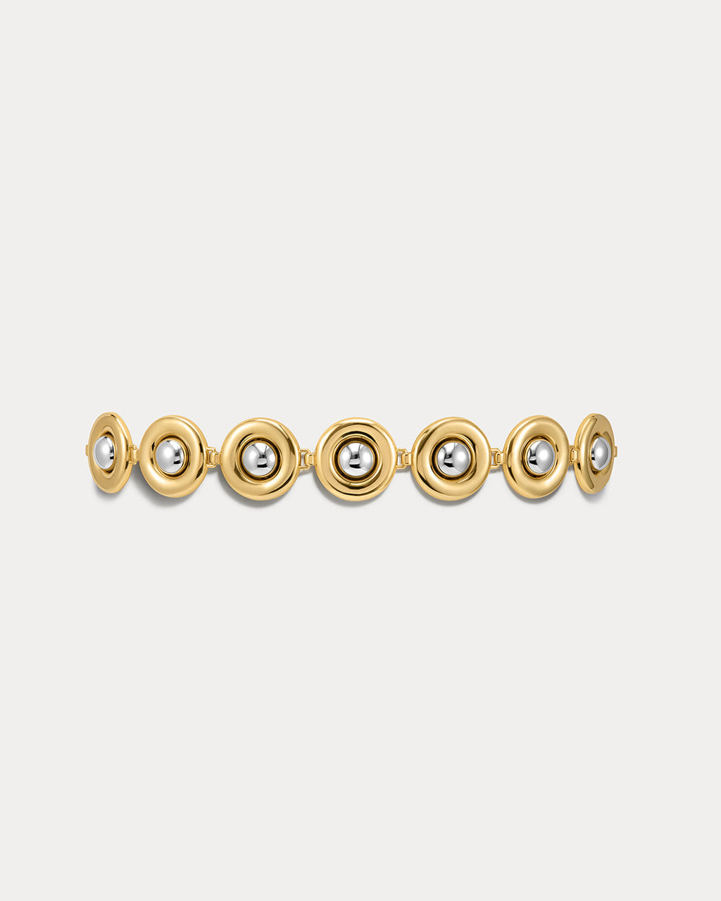 Chrome Orb Belt in Gold