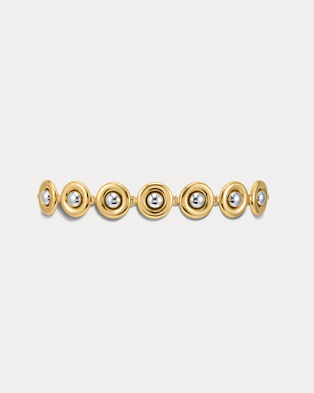 Chrome Orb Belt in Gold