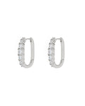Tai Diamonte Huggies - Silver - Earrings