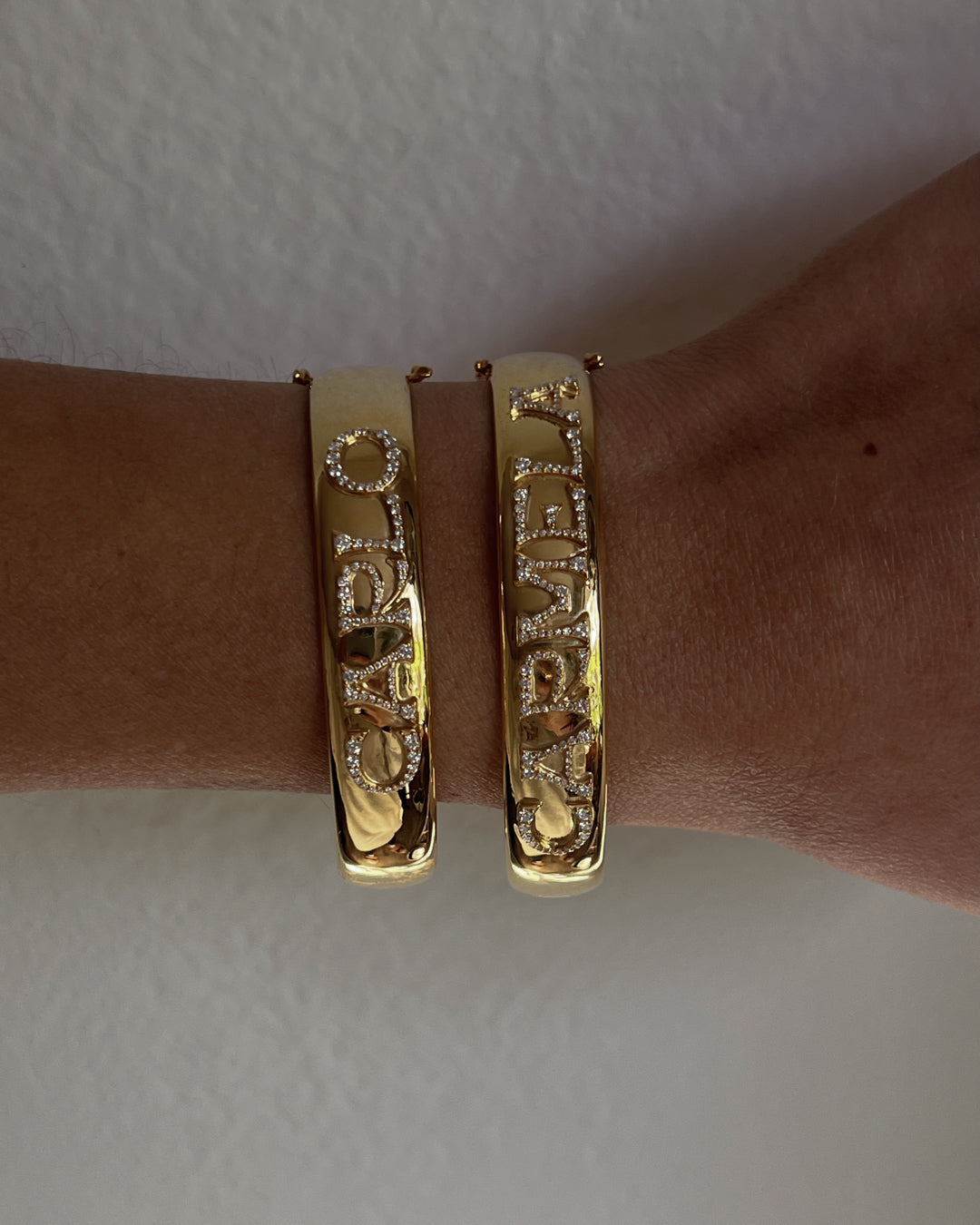 Pavé Initial Bangle — alternate view 2