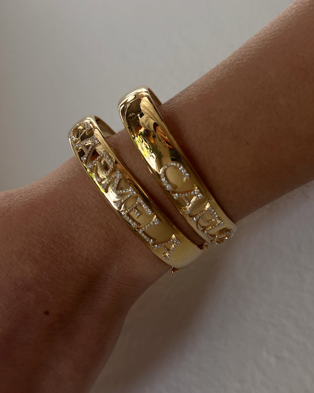 Pavé Initial Bangle — alternate view 2