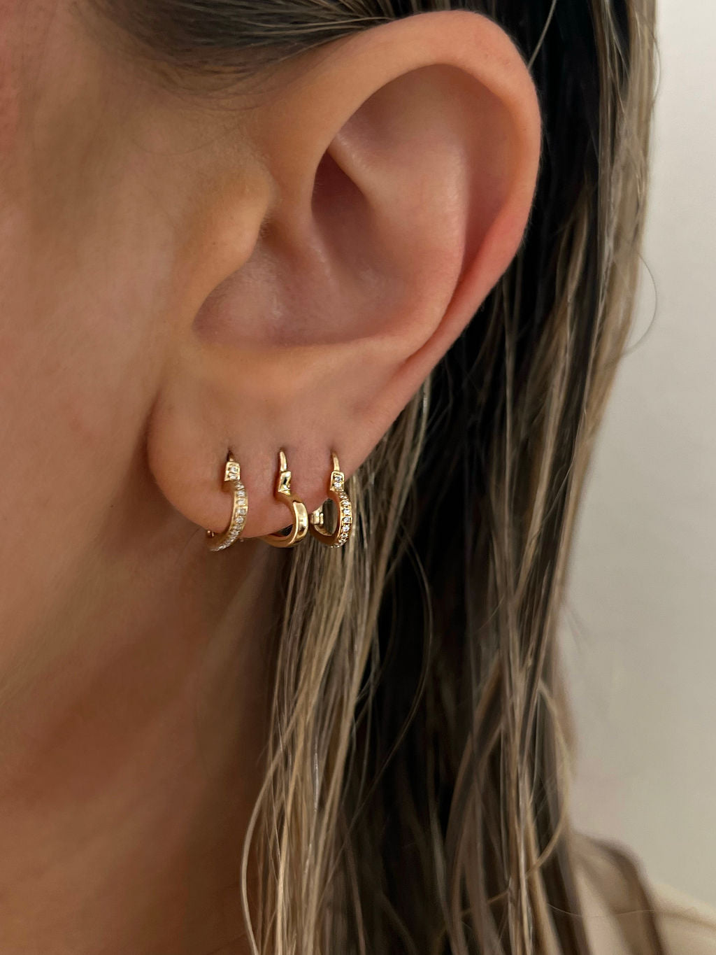 That’s Amore Huggies in Gold - Hoops — another angle 2