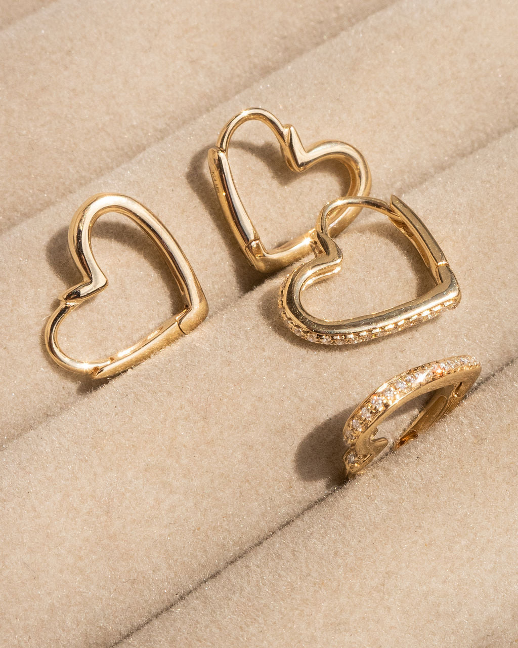 That’s Amore Huggies in Gold - Hoops — alternate view