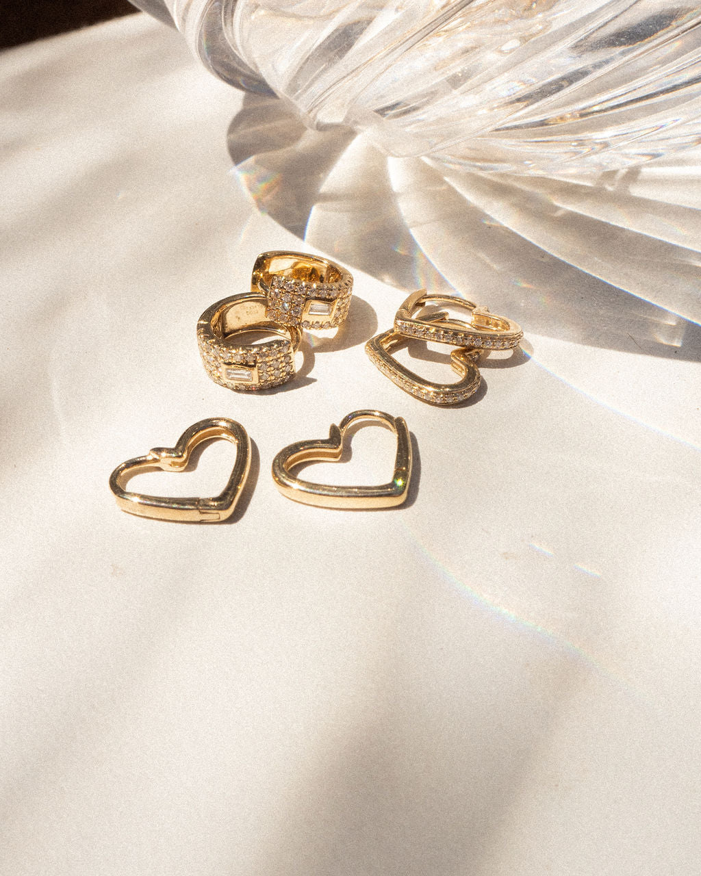 That’s Amore Huggies in Gold - Hoops — another angle