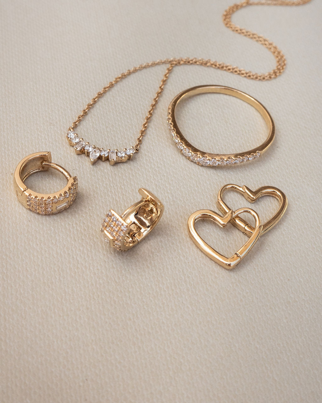 That’s Amore Huggies in Gold - Hoops — detail view 2