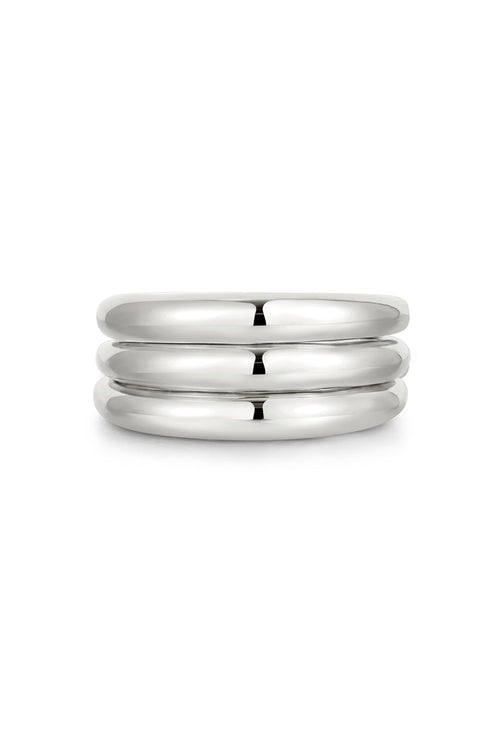 Arezou Ring Set in Silver — alternate view