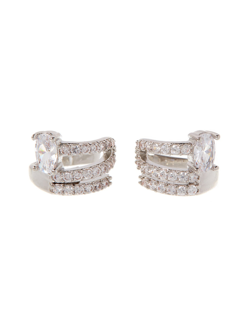 Ballier Ear Cuff - Silver - Earrings