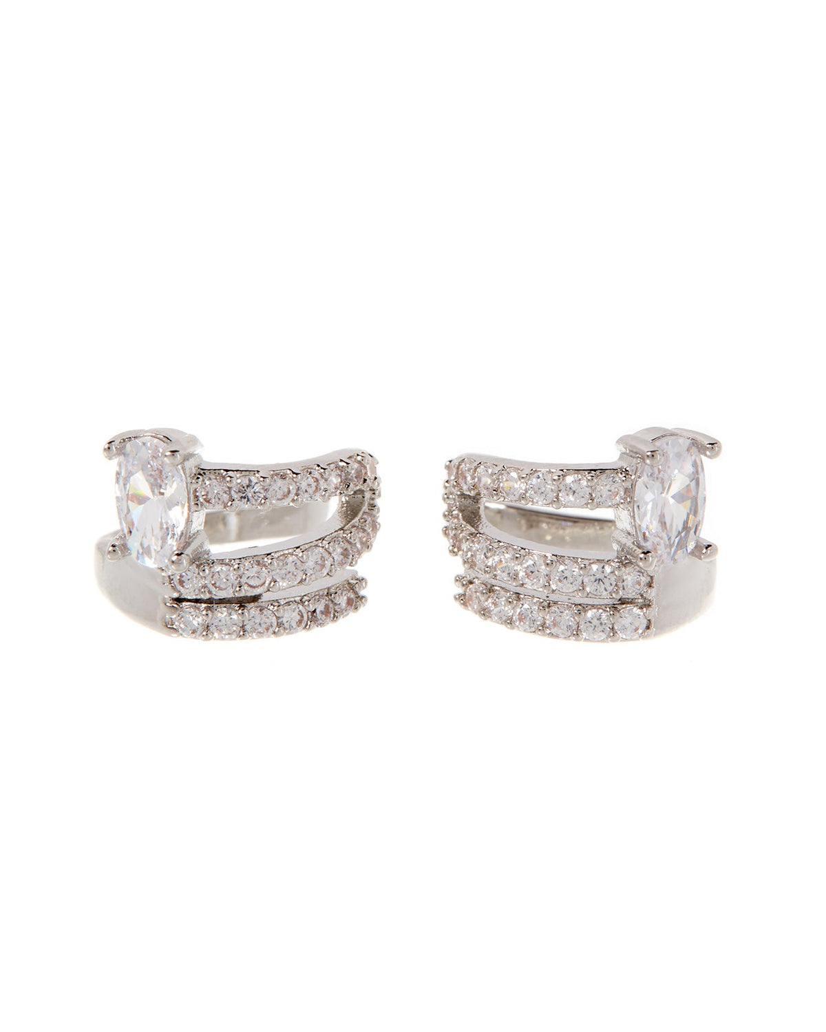 Ballier Ear Cuff - Silver - Earrings