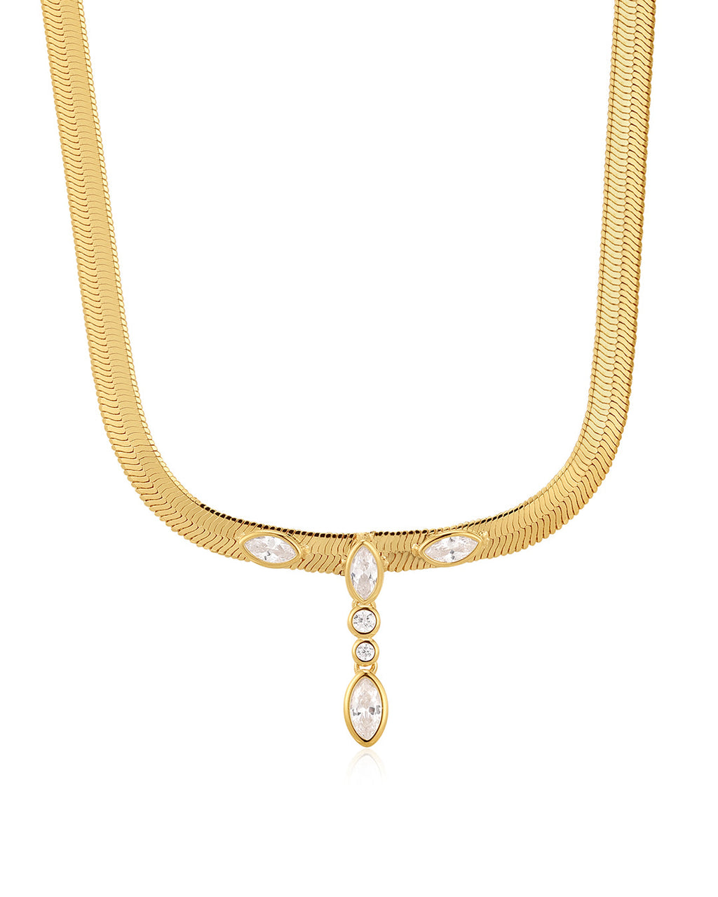 Bianca Drop Necklace in Gold
