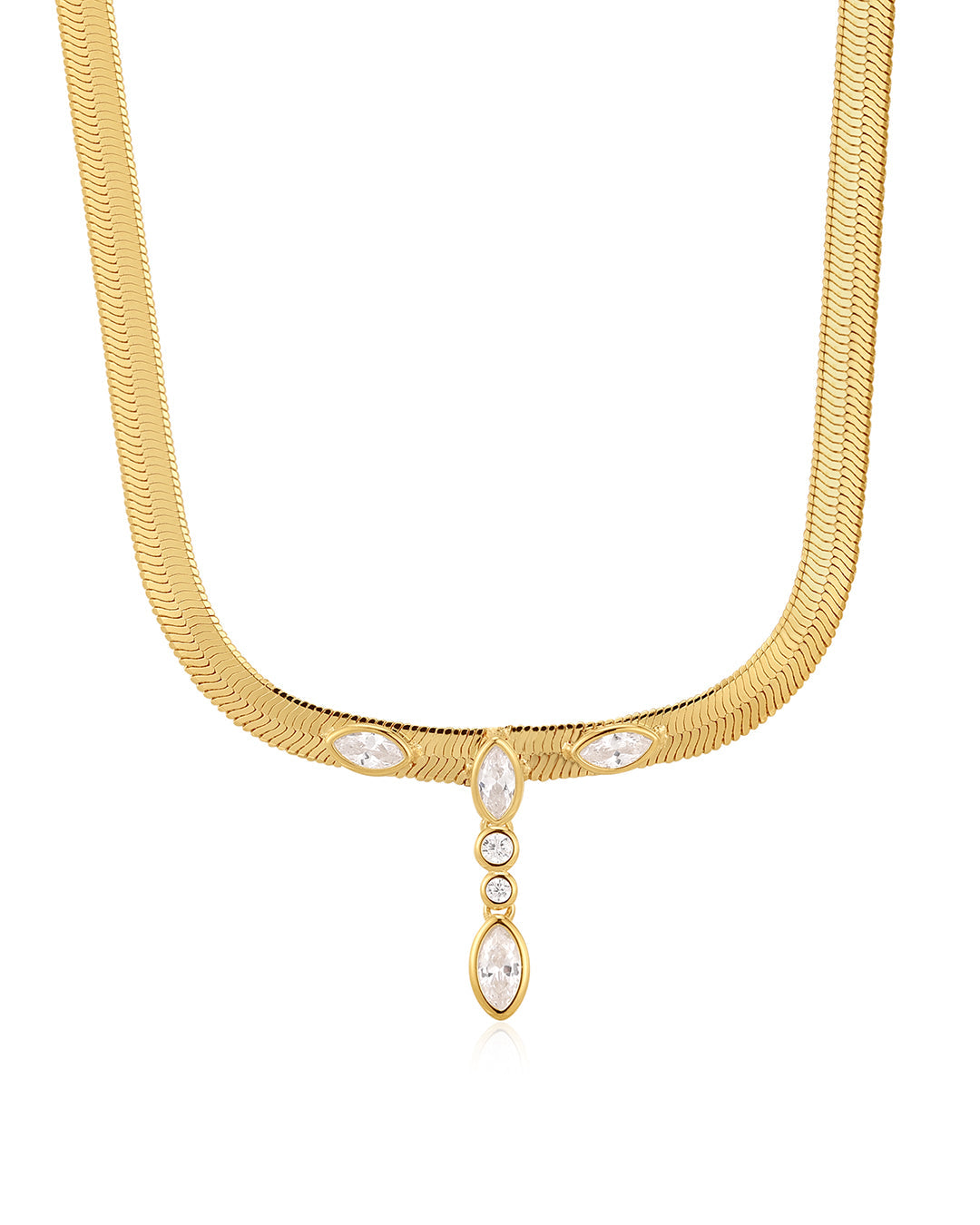 Bianca Drop Necklace in Gold