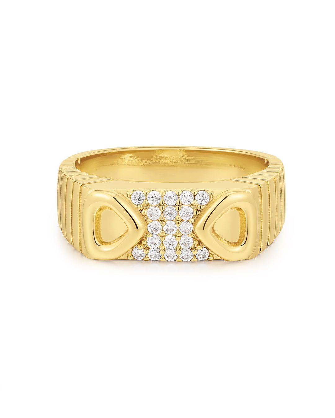 Cannoli Ring in Gold
