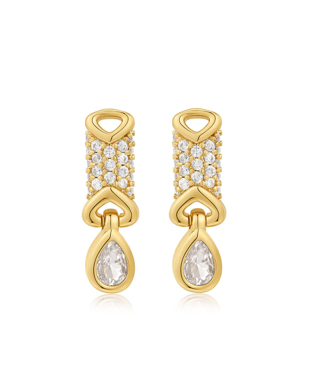 Cannoli Studs in Gold - Earrings