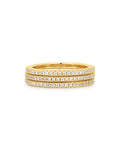 Classic Pavé Bands Set in Gold - Rings