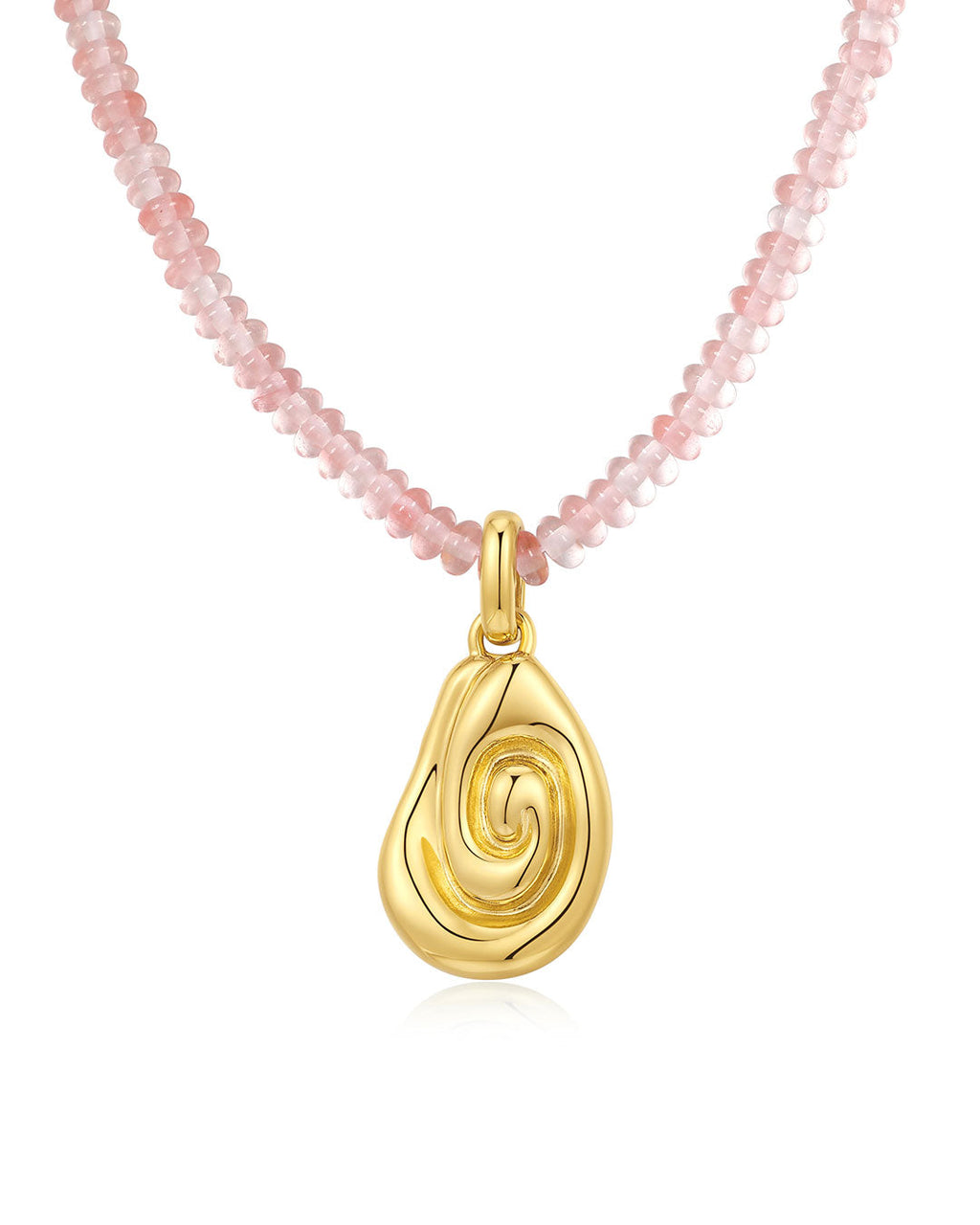 Coquille Beaded Necklace in Gold