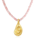 Coquille Beaded Necklace in Gold