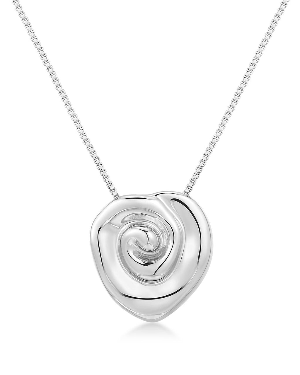 Coquille Pendant Necklace in Silver — alternate view