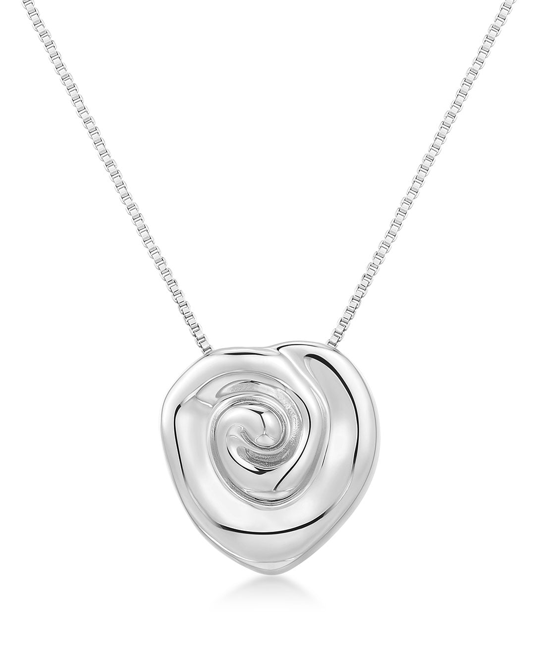 Coquille Pendant Necklace in Silver — alternate view