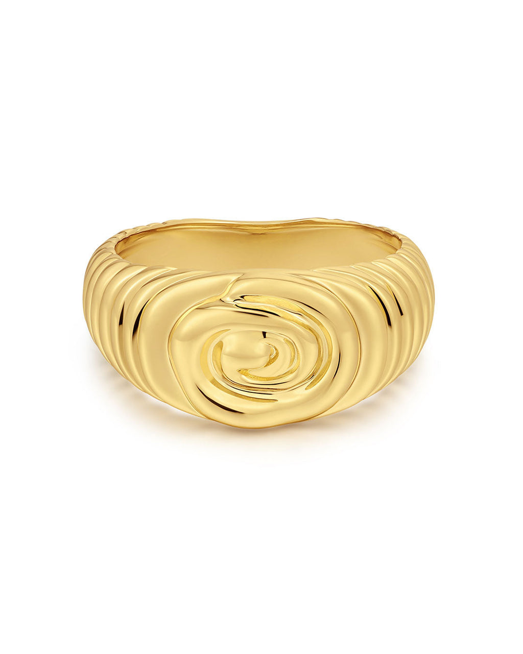 Coquille Swirl Ring in Gold