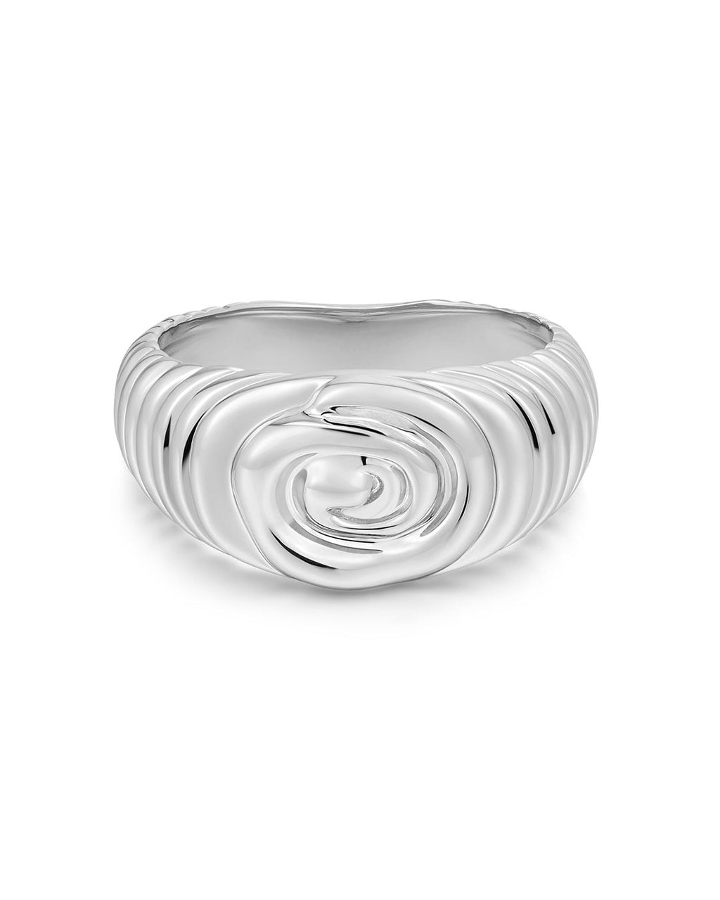 Coquille Swirl Ring in Silver — alternate view