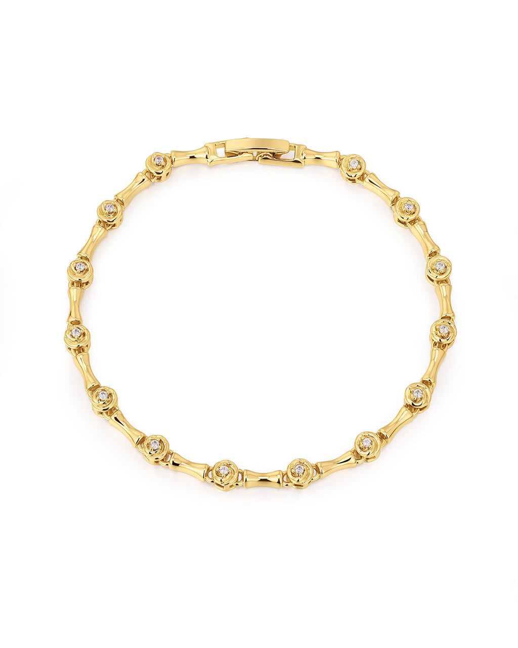 Coquille Tennis Bracelet in Gold